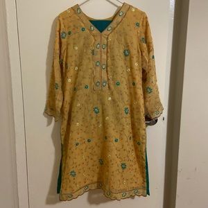 3 piece shalwar qameez suit large